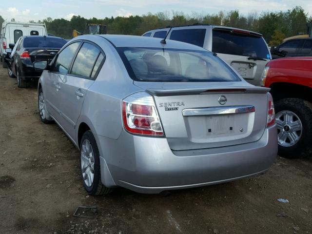 3N1AB6AP5CL647548 - 2012 NISSAN SENTRA 2.0 SILVER photo 3