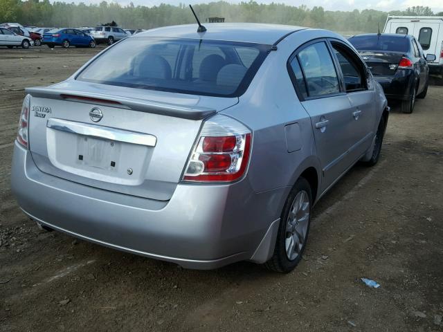 3N1AB6AP5CL647548 - 2012 NISSAN SENTRA 2.0 SILVER photo 4