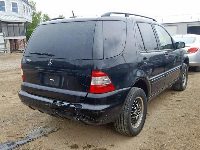 4JGAB57E54A487897 - 2004 MERCEDES-BENZ ML 350 BLACK photo 4