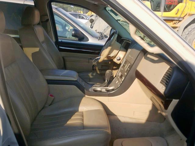 5LMEU88H05ZJ07872 - 2005 LINCOLN AVIATOR BEIGE photo 5