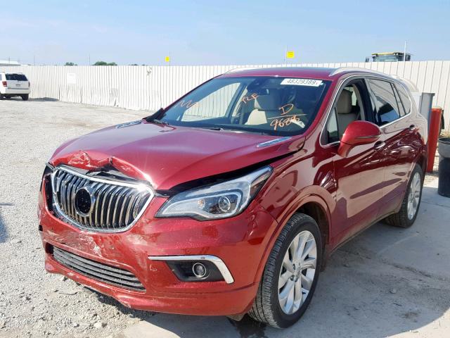 LRBFXESX5HD129688 - 2017 BUICK ENVISION P RED photo 2