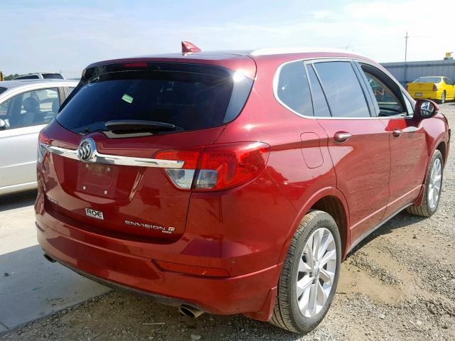 LRBFXESX5HD129688 - 2017 BUICK ENVISION P RED photo 4