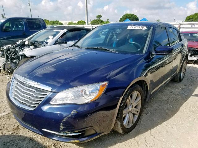 1C3CCBBB3DN609675 - 2013 CHRYSLER 200 TOURIN BLUE photo 2