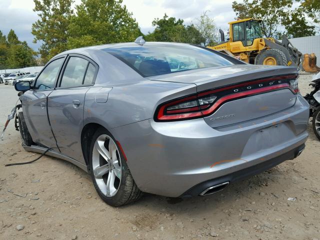 2C3CDXHG9GH112740 - 2016 DODGE CHARGER SX SILVER photo 3