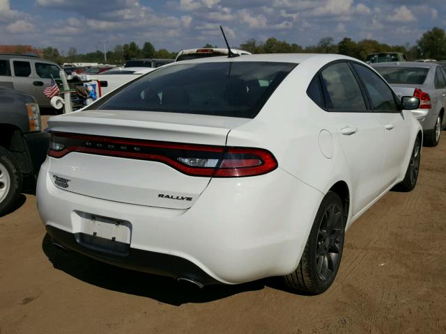 1C3CDFBB3FD331339 - 2015 DODGE DART SXT WHITE photo 4