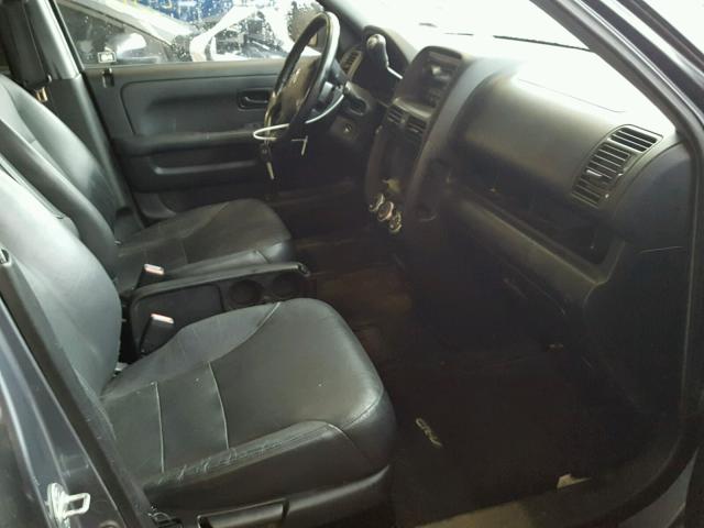 JHLRD78965C028062 - 2005 HONDA CR-V SE GRAY photo 5