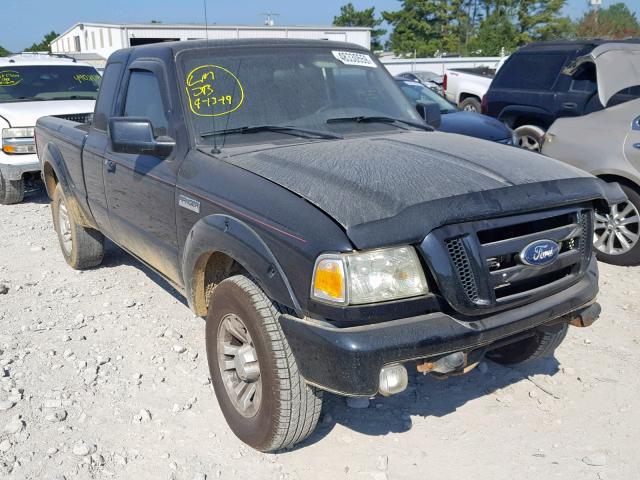 1FTYR14UX7PA23153 - 2007 FORD RANGER SUP BLACK photo 1