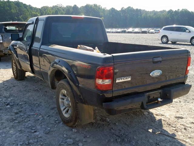 1FTYR14UX7PA23153 - 2007 FORD RANGER SUP BLACK photo 3