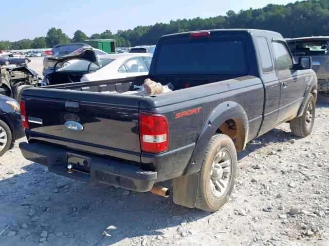 1FTYR14UX7PA23153 - 2007 FORD RANGER SUP BLACK photo 4