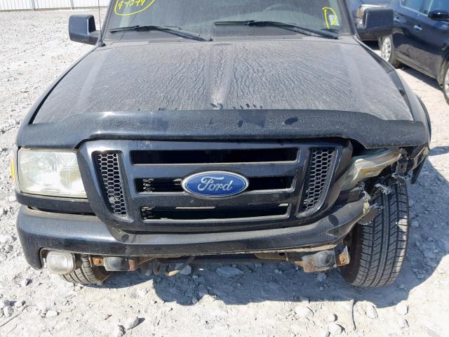 1FTYR14UX7PA23153 - 2007 FORD RANGER SUP BLACK photo 7