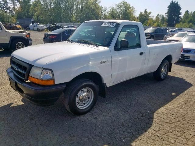 1FTYR10C6XUB73002 - 1999 FORD RANGER WHITE photo 2