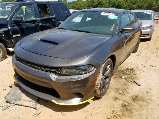 2C3CDXHG8KH597302 - 2019 DODGE CHARGER GT GRAY photo 2