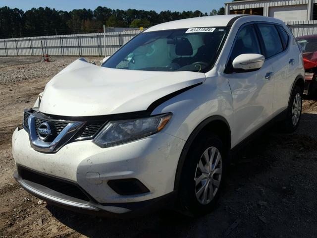 5N1AT2MV2EC834916 - 2014 NISSAN ROGUE S WHITE photo 2