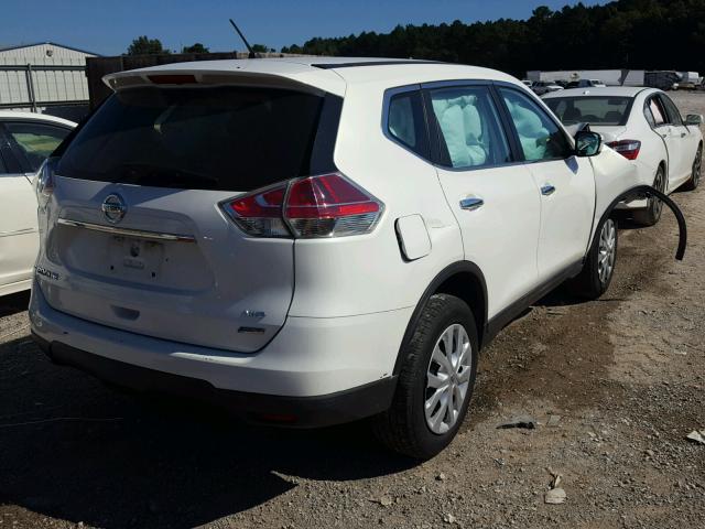 5N1AT2MV2EC834916 - 2014 NISSAN ROGUE S WHITE photo 4