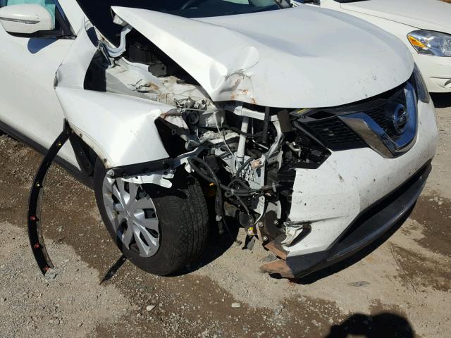 5N1AT2MV2EC834916 - 2014 NISSAN ROGUE S WHITE photo 9