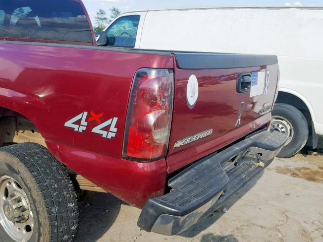 1GCHK29114E158604 - 2004 CHEVROLET SILVERADO MAROON photo 10