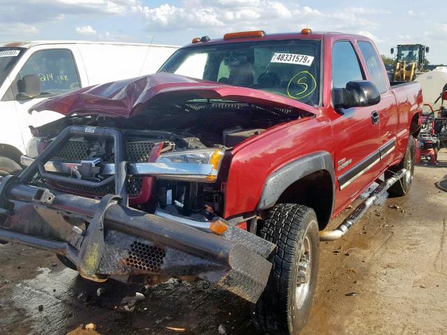 1GCHK29114E158604 - 2004 CHEVROLET SILVERADO MAROON photo 2