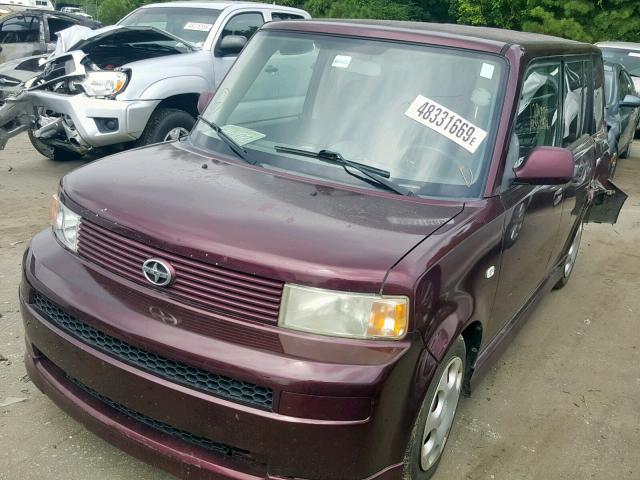 JTLKT324954021905 - 2005 TOYOTA SCION XB მუქწითელი ფოტო 2