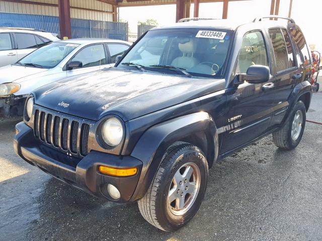 1J4GK58K04W128277 - 2004 JEEP LIBERTY LI BLACK photo 2