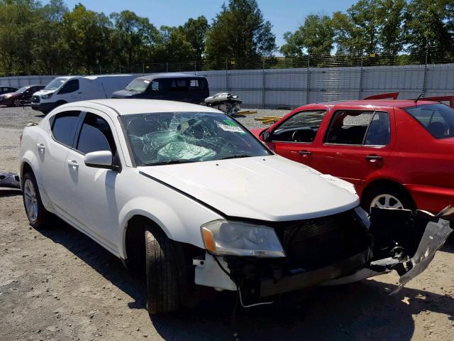 1B3BD1FG8BN519702 - 2011 DODGE AVENGER MA WHITE photo 1