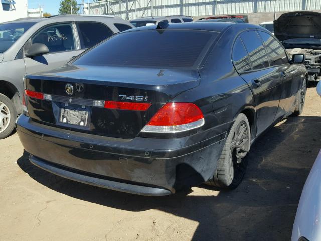 WBAGL63594DP74209 - 2004 BMW 745 I BLACK photo 4