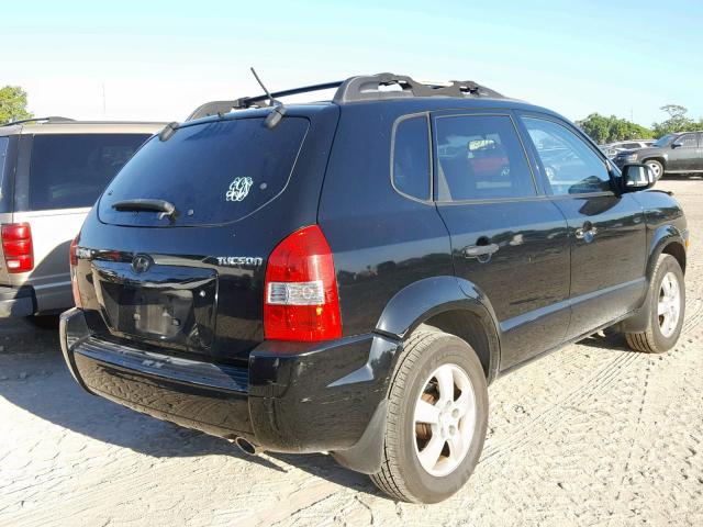 KM8JM12B66U378446 - 2006 HYUNDAI TUCSON GL BLACK photo 4