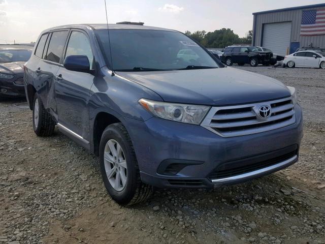 5TDZA3EH9CS026988 - 2012 TOYOTA HIGHLANDER BLUE photo 1