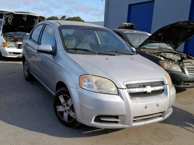 KL1TD56E39B663993 - 2009 CHEVROLET AVEO LS SILVER photo 1