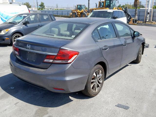 2HGFB2F87DH525380 - 2013 HONDA CIVIC EX GRAY photo 4