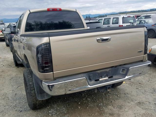 3D7LU38C04G239668 - 2004 DODGE RAM 3500 S TAN photo 3