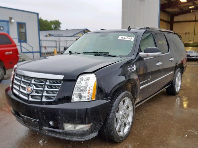 1GYS4HEF3CR134407 - 2012 CADILLAC ESCALADE E BLACK photo 2