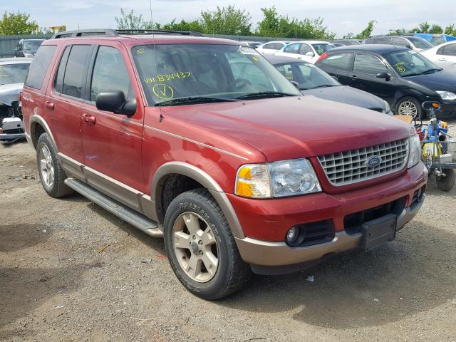 1FMZU74W03UB34437 - 2003 FORD EXPLORER E MAROON photo 1