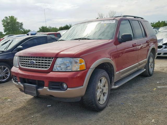 1FMZU74W03UB34437 - 2003 FORD EXPLORER E MAROON photo 2