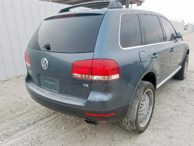 WVGEM67L44D009386 - 2004 VOLKSWAGEN TOUAREG 4. GRAY photo 4