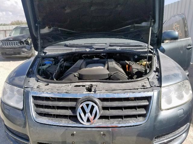 WVGEM67L44D009386 - 2004 VOLKSWAGEN TOUAREG 4. GRAY photo 7