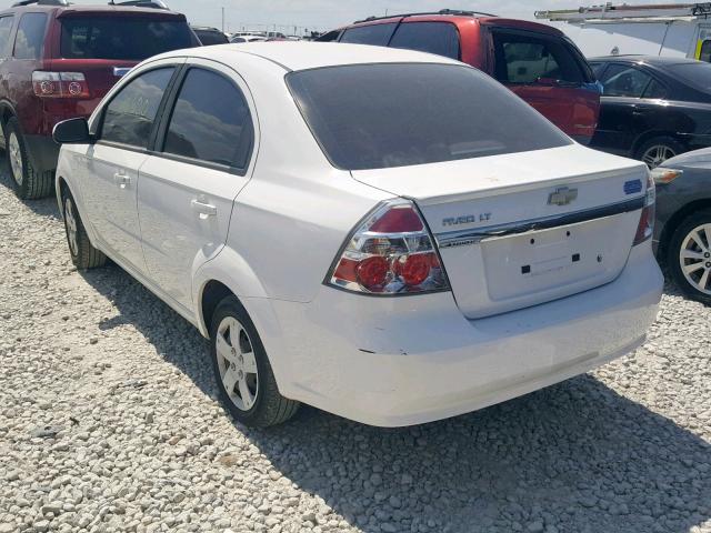 KL1TD5DE3AB125382 - 2010 CHEVROLET AVEO LS WHITE photo 3