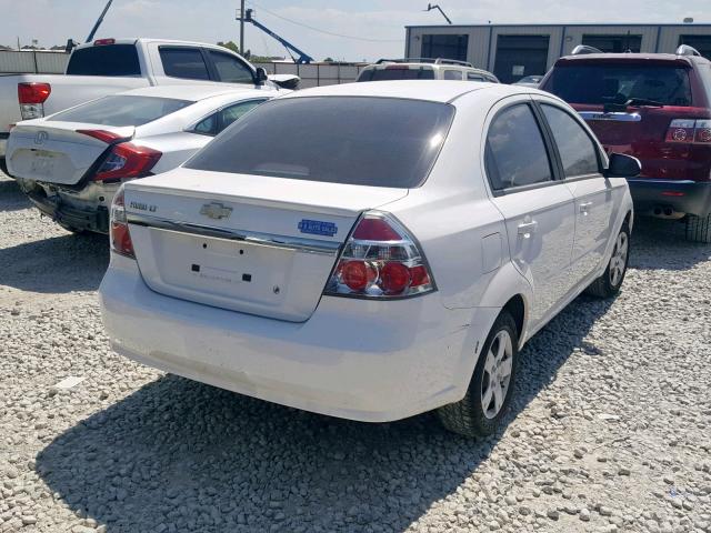 KL1TD5DE3AB125382 - 2010 CHEVROLET AVEO LS WHITE photo 4