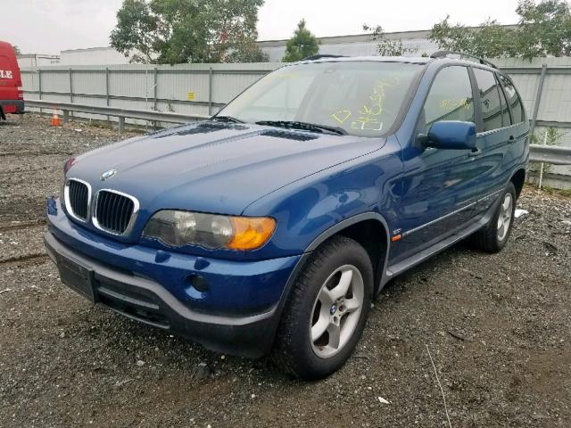 WBAFA53531LM88613 - 2001 BMW X5 3.0I BLUE photo 2