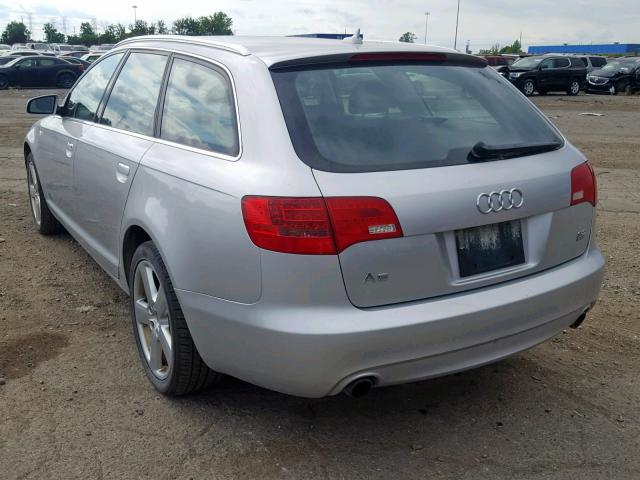 WAUKH74F48N038688 - 2008 AUDI A6 AVANT Q SILVER photo 3