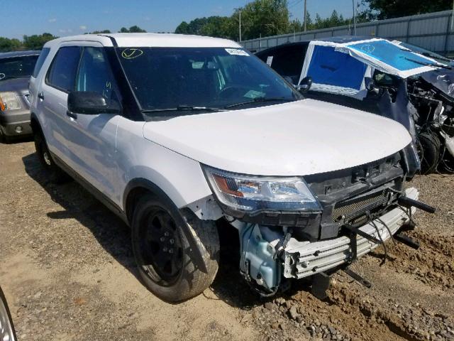 1FM5K8AR4JGB12722 - 2018 FORD EXPLORER P WHITE photo 1