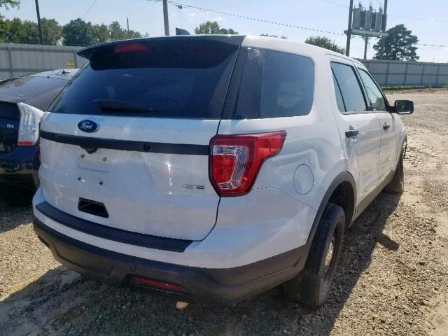 1FM5K8AR4JGB12722 - 2018 FORD EXPLORER P WHITE photo 4