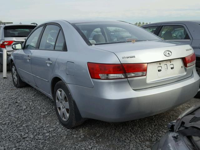 KMHET46C66A087245 - 2006 HYUNDAI SONATA GL SILVER photo 3