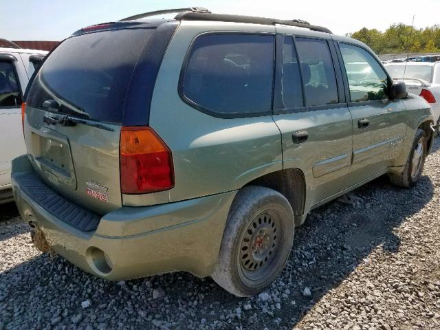 1GKDS13S942236384 - 2004 GMC ENVOY GREEN photo 4