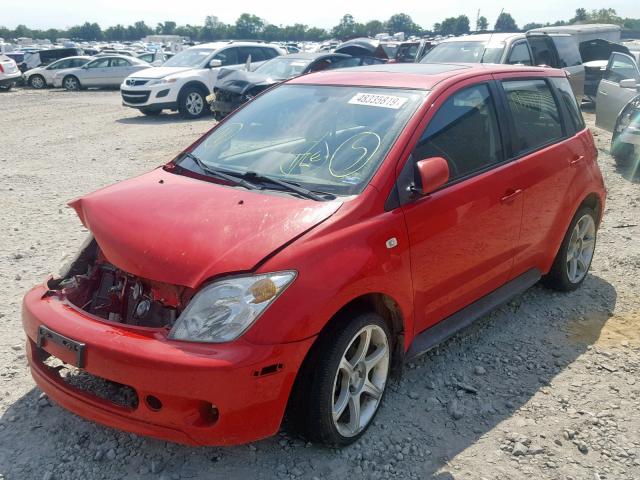 JTKKT624850099878 - 2005 TOYOTA SCION XA RED photo 2