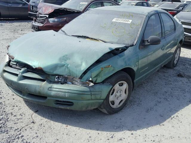 1B3EJ46X8WN313860 - 1998 DODGE STRATUS GREEN photo 2