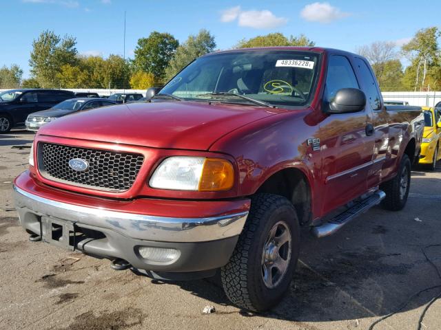 2FTRX18W54CA07011 - 2004 FORD F-150 HERI RED photo 2