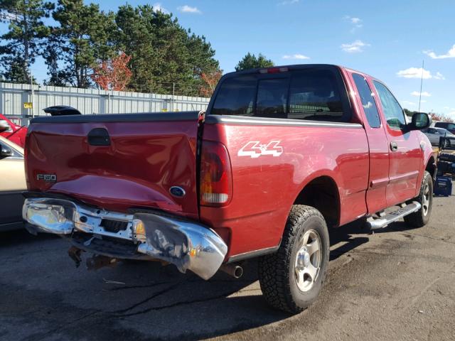 2FTRX18W54CA07011 - 2004 FORD F-150 HERI RED photo 4