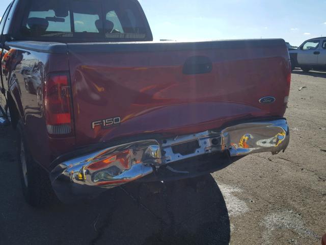 2FTRX18W54CA07011 - 2004 FORD F-150 HERI RED photo 9