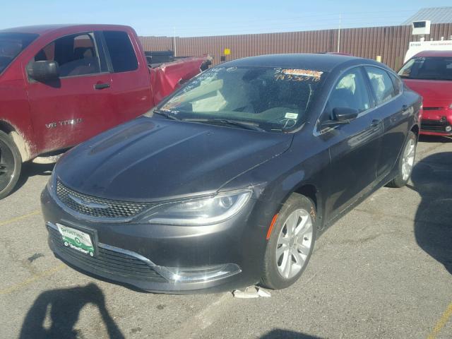 1C3CCCAB0FN720405 - 2015 CHRYSLER 200 LIMITE CHARCOAL photo 2