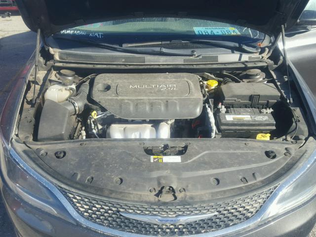 1C3CCCAB0FN720405 - 2015 CHRYSLER 200 LIMITE CHARCOAL photo 7